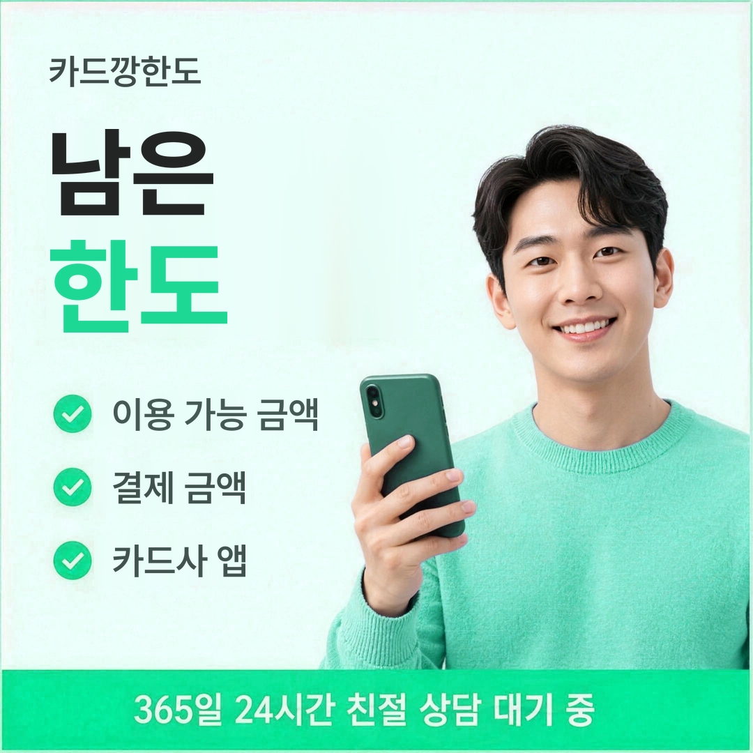 다음머니 카드깡한도 남은 한도 안내 배너 이미지