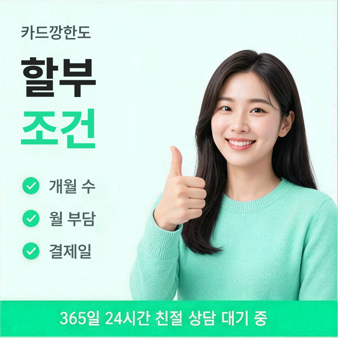 다음머니 카드깡한도 할부 조건 안내 배너 이미지